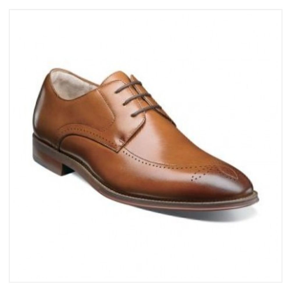Stacy Adams Ballard Plain Toe Oxford in Tan sz 10